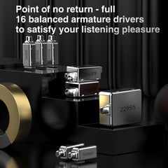 In Ear Earphone Eight-Unit Balanced Armature Pure Moving Iron Hi-Fi Fever Monitor Earphone Wheat Wire Control Changeable Line Headphone With Mic