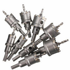 25mm - 45mm Carbide Tip Metal Cutter Hole Saw with Wrench/ Twist Drill Bit