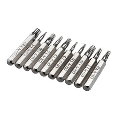 10pcs 4mm CR-V Screwdriver Bit Set Slotted Torx Batch Head Bit Mobile Phone Repair Tools Kit