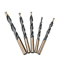 5Pcs Cobalt Drill HSS-Co Twist Step Drill Bits for Manual Pocket Hole Jig Master Metal Stainless Steel Drilling