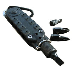 Multifunctional Climbing Carabiner Paracord Buckle Screwdriver Flashlight Wrench Tool