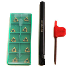 Internal Lathe Threading Boring Turning Tool with 10pcs 11IR A60 Inserts