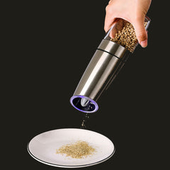 Automatic Electric Pepper Grinder Gravity Sensor LED Light Sesame Pepper Pepper Grinding Bottle