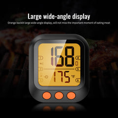 LCD Large Wide-angel Display Bluetooth Intelligent Barbecue Meat Thermometer 3.5"