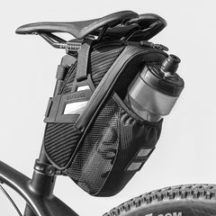 Bicycle Double Zipper Reflective Capacity Water Tail Bag Bottle Pocket