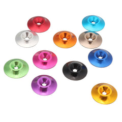 10cs M3 Countersunk Conical Grommet Gasket Washer Spacer Multi-color