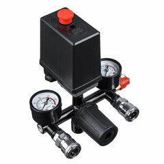 Air Compressor Pressure Switch Air Valve Manifold Compressor Control Regulator Gauges 220V/380V