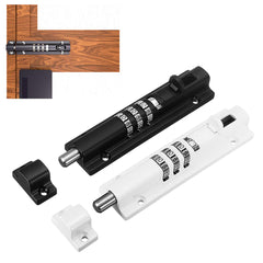 Door Bolt Lock Sliding Combination Code Resettable For Gate Shed Garage Cabinet
