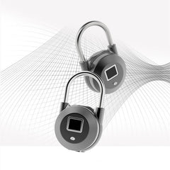 Smart Fingerprint Door Lock Padlock USB Charging Keyless Anti Theft Travel Luggage Drawer Safety Escape Room 0.5 Second Unlock IP65 Waterproof