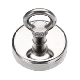 75x80mm 165kg Neodymium Recovery Magnet Metal Detector Eyebolt Circular Ring