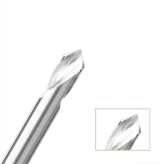 2 Edge 90 Degree Centering Drill Aluminum Fixed Point Carbide Knife Gong Cnc Tool Without Coating