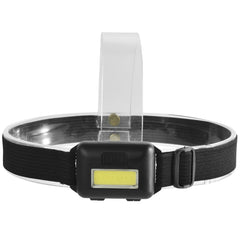 450LM COB LED Ultralight Headlamp 3 Switch Modes Adjustable Camping Running 3*AAAA Battery