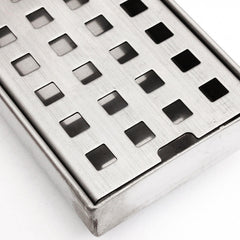 Stainless Steel Tile Insert Linear Shower Grate Bathroom Floor Drain Channel