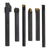 6pcs 10mm Shank Lathe Turning Tool Holder Boring Bar CNC Tools Set With Carbide Inserts And Wrenches