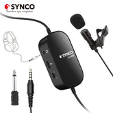 Lavalier Clip-on Lapel Microphone with 3.5mm Audio Monitoring 6M Cable Omnidirectional Condenser Mic Support USB