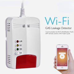 WIFI Gas Detector APP Notification Gas Alarm Sensor For Smart Home Kit Remote Alarm Eco-System