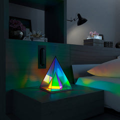 Cube LED Color Table Lamp Cube Box Acrylic Color Table Lamp for Bedroom Living Room