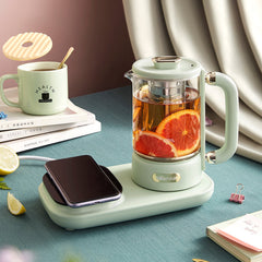 Electric Kettle 600W 600ml Tea Kettle Hot Water Boiler with Teacup Insulation