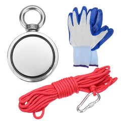 75mm Dual Side 500KG Neodymium Recovery Magnet with 10M/20M Rope Salvage Tool
