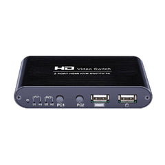 HD Video Switch 2 Port HDMI KVM Switch 4K Share Switcher Splitter Box to Share Printer Keyboard Mouse