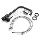 Modern Kitchen Sink Mixed 360 Rotation Hot and Cold Water Faucet with 2 Hoses