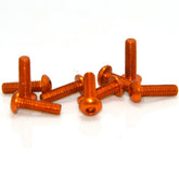 10Pcs M316mm Hex Socket Screws Round Head Cap Screw 7075 Aluminum Alloy