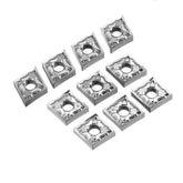 10pcs CNMG120404-AK Carbide Insert MCGNR/L1616H12 Tool Holder Used for Aluminum