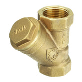 Y Type Brass Water Filter G Thread Female Coupler Connector