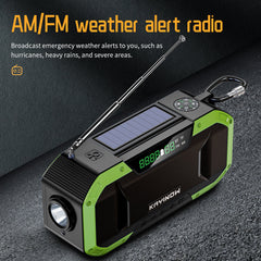 Bluetooth Speaker Portable with Solar Energy 5000mAh Power Bank Flashlight Radio Speaker IPX6