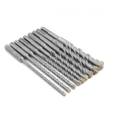 9Pcs Carbide Tipped Cross Head 5-16mm Electric Hammer SDS Shank Drill Bit Set Concrete Masonry Drill Bits