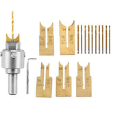 17pcs 6-14mm Ring Drill Bit Wood Bead Cutter Multifunction Wooden Thick Maker
