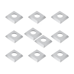 10pc Square Carbide Insert 4-Edge 15x15x5mm For Lathe Wood Turning Blades Tool W/Box