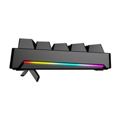 Mechanical Gaming Keyboard 71 Keys Hot-Swappable Blue Switch RGB Backlit Detachable Type-C Wired Gaming Keyboard for Office Gamer