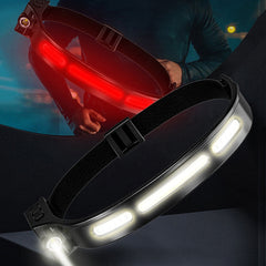 COB Head Lamp 6 Modes USB Rechargeable Brightness Sensable Double Light Waterproof Lightweight Outdoor Headlamp