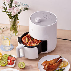 Air Fryer 900W 1.5L Oil Free Electric Air Oven Cooker Mechanical Knob Easy Operation Design