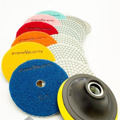 8pcs 100mm 4 Inch 50-3000 Grit Diamond Polishing Discs