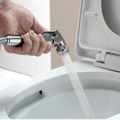 Stainless Steel Handheld Douche Bidet Sprayer Shower Head Toilet Adapter Hose Kit