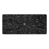Circuit Diagram Extra Large Mouse Pad 900*400*4MM Thickened Locked Edge Keyboard Pad Non-Slip Rubber Desktop Mouse Mat for Home Office Game