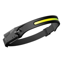 Wave Sensor 270 Wide Range 350LM LED Headlamp USB Rechargeable Head Torch COB Outdoor Cycling Adventure Fishing Flashlight Bike Headlamp