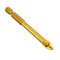 Hex Shank Tungsten Carbide Tile Glass Cross Spear Head Drill Bit 6/8/10/12mm