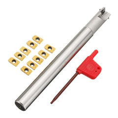 Milling Cutter Boring Bar Turning Tool Holder with 8pcs APMT1135PDERDP Inserts