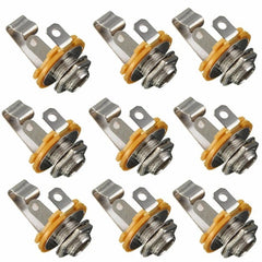 10Pcs 1/4'' 6.35mm Mono Input Jack Socket For LP TL Electric Guitar Bass