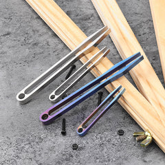 Titanium Alloy Mini Tweezer Portable Emergency CNC Clip Tool