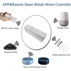 Plug Smart Motorized Chain Roller Blinds Tuya WiFi Remote Voice Control Shade Shutter Drive Motor Work With Alexa/Google Home