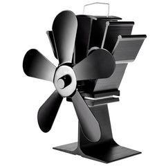 8.8inch 5 Blades Fireplace Fan Wood Burner Stove Thermal Heat Power Fan