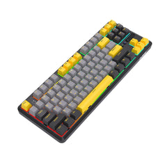 87 Keys 3 Mode Bluetooth Gaming Mechanical Keyboard RGB Backlit Wireless Keyboards Hot Swappable Ergonomic for Win/MacOS/iOS/Andriod