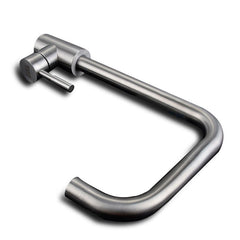 Stainless Kitchen Sink Faucet Single Handle Rotation Spout Deck Cold and Hot Water