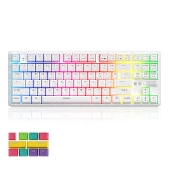 87 Keys Mechanical Keyboard RGB Wireless Bluetooth + Type-C Wired Dual Mode Mechanical Switch Gaming Keyboard