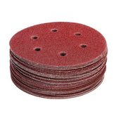 50pcs 150mm 6 Holes Sanding Disc 40-800 Grit Sand Paper Abrasive Tool