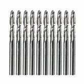 10pcs 1/8 Inch Shank 2 Flutes Carbide Ball Nose End Mills 17mm 2 Flute CNC Cutting Tool
